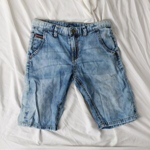 Boys Mayoral Light Blue Denim Shorts